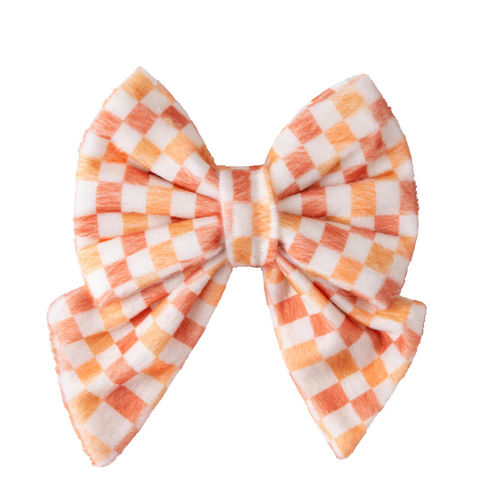 Dog Sailor Bow Checkered